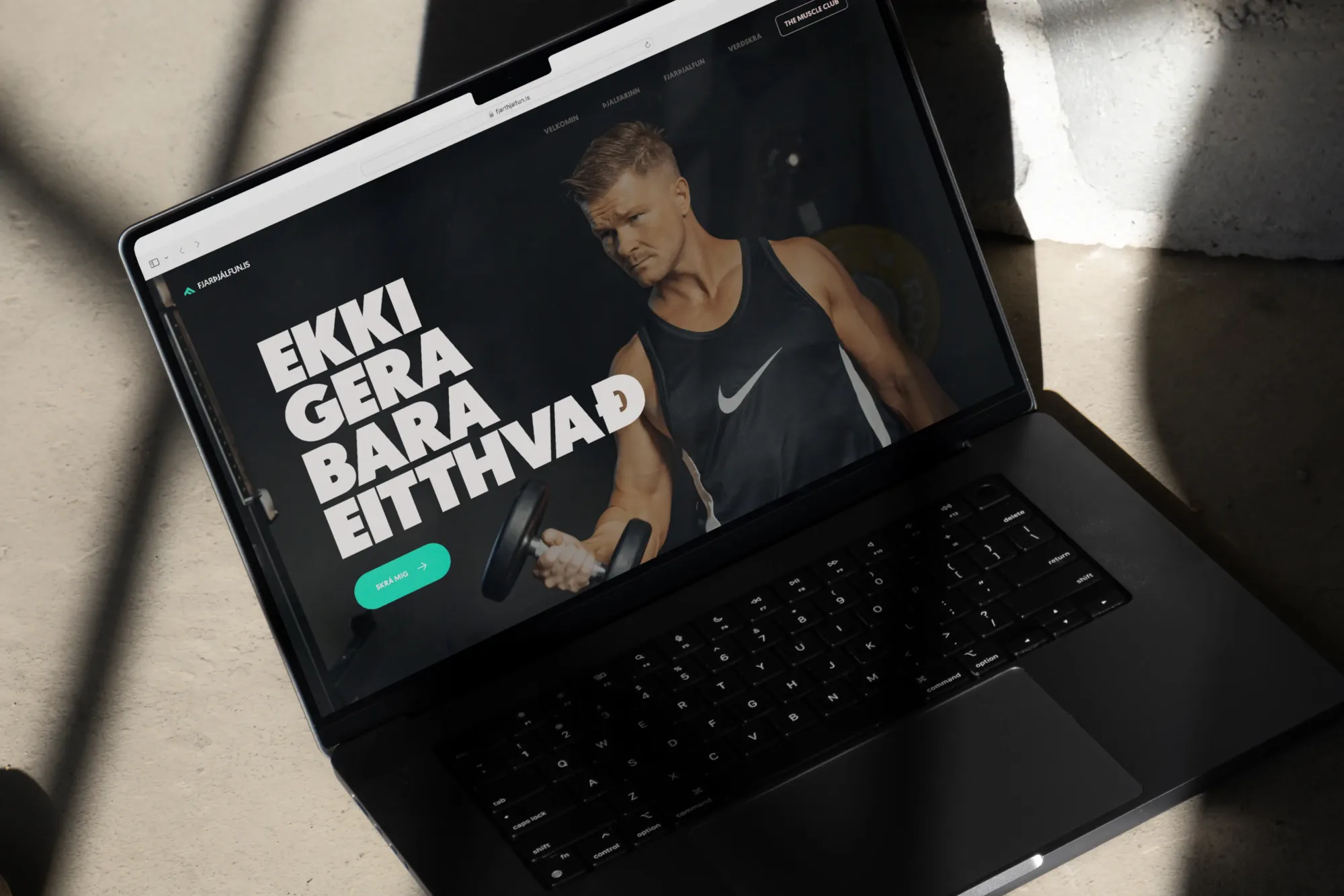 fjarþjálfun.is — Fjarþjálfunarvefur fyrir Egil Einarsson