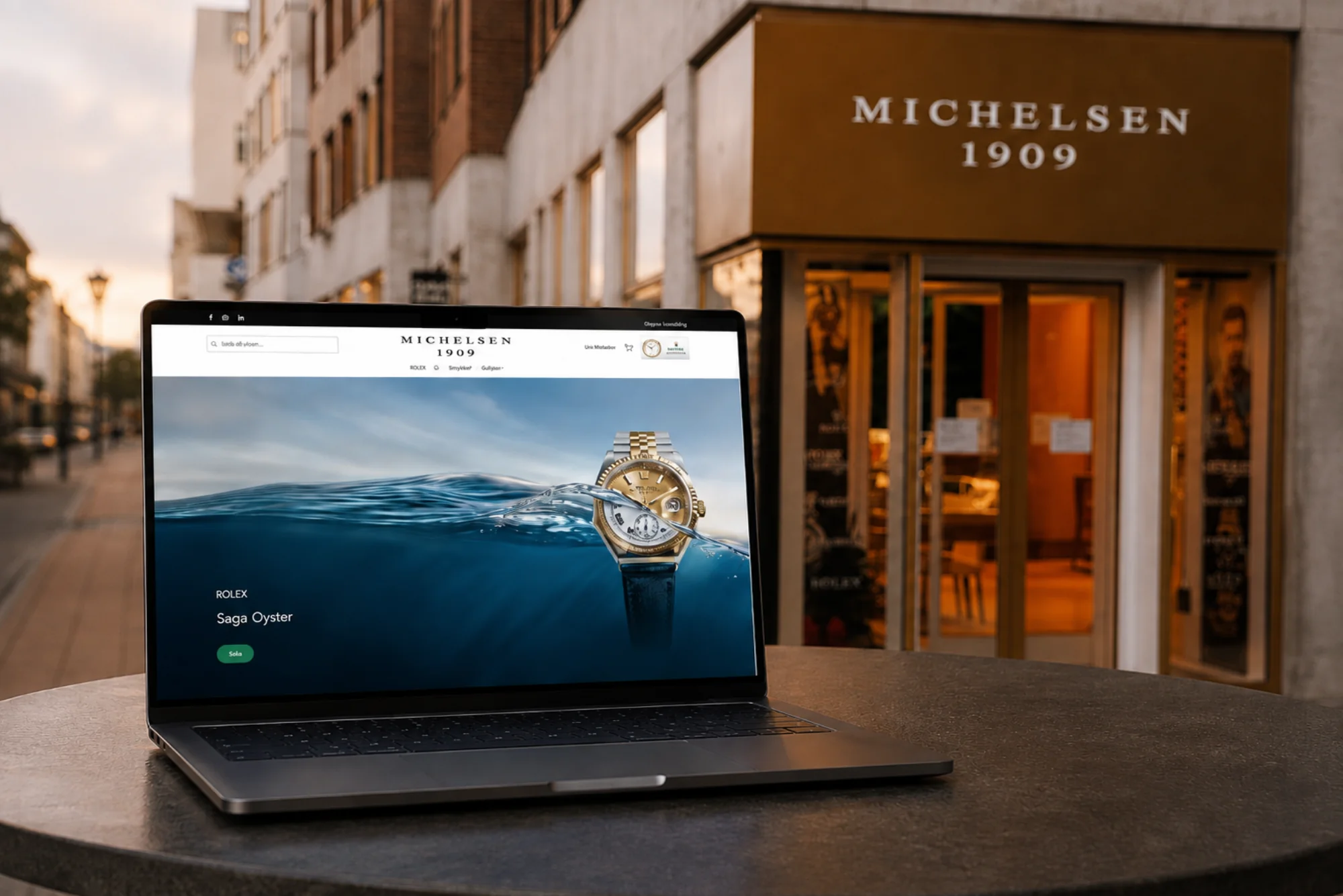 Michelsen 1909 — Rolex-hluti michelsen.is endurgerður sem sjálfstætt vefapp, smíðað eftir hönnunarkerfi og leitarvélakröfum Rolex