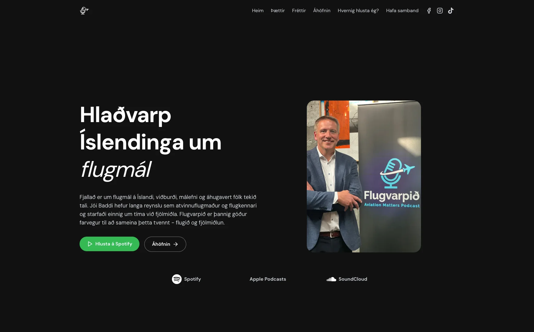 Flugvarpið — Fréttaveita, áskriftarþjónusta og tenging við RSS feed